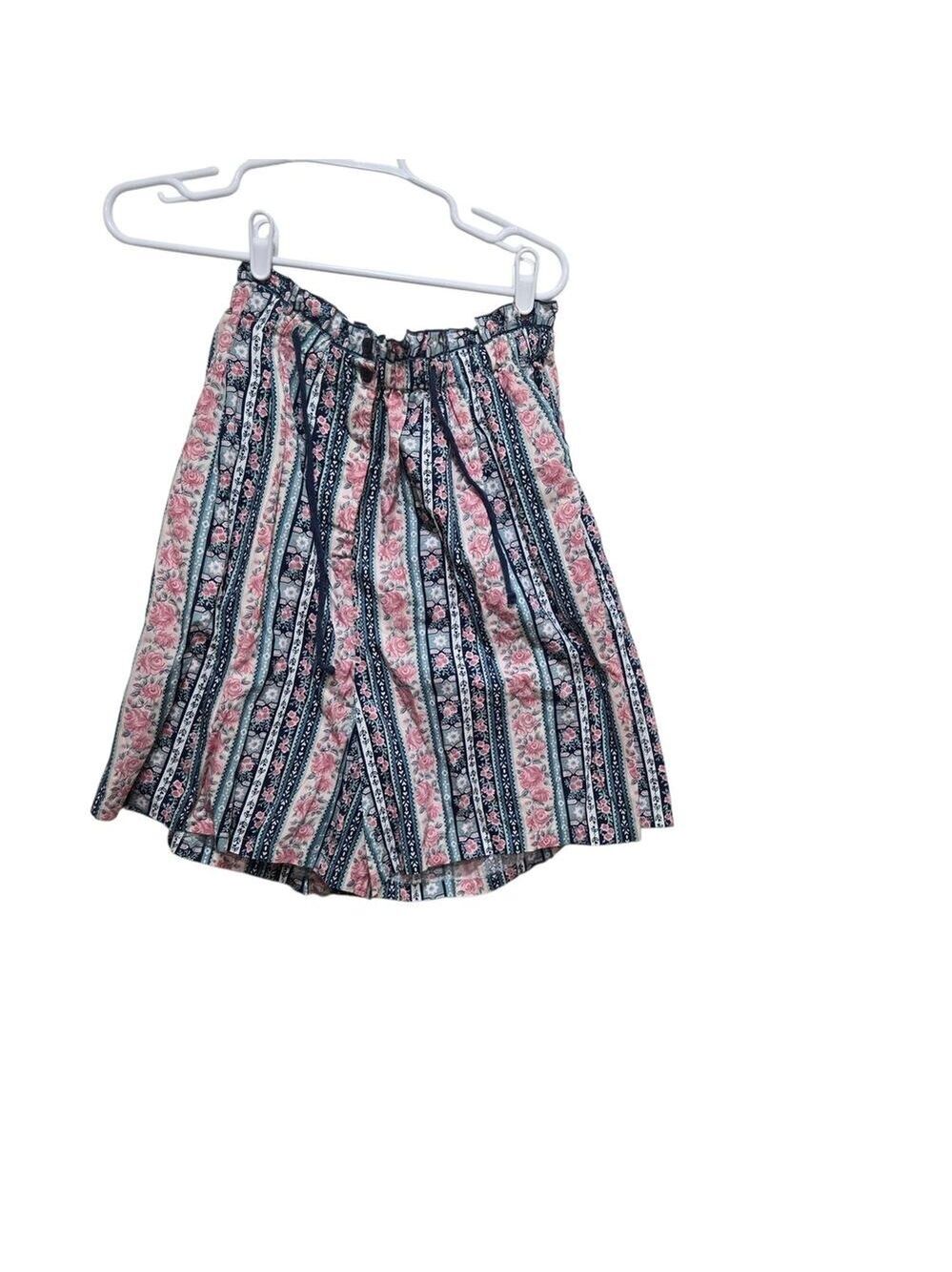 Vintage Krazy Kat Floral Paperbag Shorts XL Boho Cottagecore